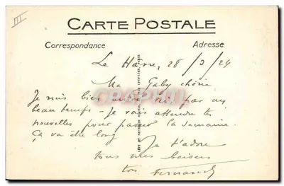 Le Havre - O Boulevard Albert 1er e a Nova Ponte - LL — Verso
