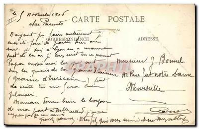 LYON - Cours du Midi e Place Carnot — St. PAROU, n° 5060, editor B&G LYON — Verso