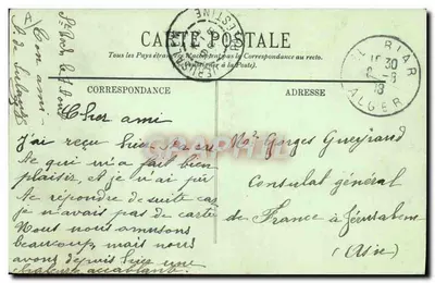 Alger — Moskee Djemaa-Djedid en Consulaatpaleis — LL. — Achterkant