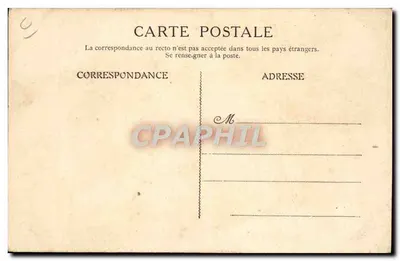 Menton — vista da costa com mulher carregando um cesto — editor J. Barbeau, Paris — Verso