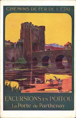 A Porta de Parthenay — Excursões no Poitou — Chemins de Fer de l'État