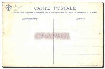 Monoplan Blériot — Circuito Europeo, giugno-luglio 1911 — Tenente Conneau al via, vincitore del Circuito — Editore: IMP. G. CHART & CIE, Parigi — Verso