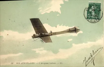 O Avião Latham — LL. — NOS AÉROPLANES — série 82 — editor LL.