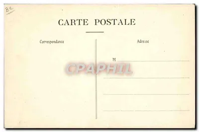 Aérodrome du Camp de Châlons — Einmotoriges Flugzeug Henry Farman in der Luft — Librairie Militaire Guérin, Mourmelon — Rückseite