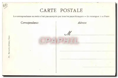 Encuentro Aéreo de la Bahía de Sena — Trouville-Le Havre del 25 de Agosto al 6 de Septiembre de 1910 — Biplano regresando al Campo de Aviación — Ph. Bernard, editor, Caen — Reverso