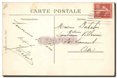 Monoplano Blériot pilotado pelo tenente de navio Conneau — série 1541 — J. Haxet, fot.édit. Paris — Verso