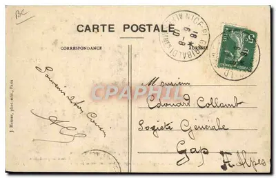 안토INETTE 단일 날개 항공기, Sands 조종 — 1297 — J. H. 출판사 — 뒷면