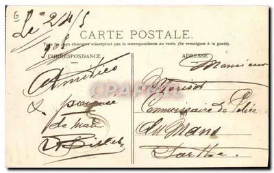 Circuit van Auvergne, Gordon Bennett Cup 1906 — L'Hirondelle, Parijs — Achterkant