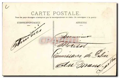 Circuito de Auvergne - Copa Gordon Bennett 1905 — Grande curva perto da Baraque — L'Hirondelle, Paris — Verso