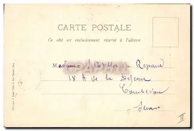 Melun — Kirche Saint-Aspais — Verlag nicht sichtbar — Rückseite