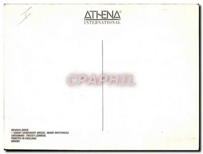 Nevada Rider — motard sur moto — éditeur ATHENA INTERNATIONAL, n° 0650383 — Verso