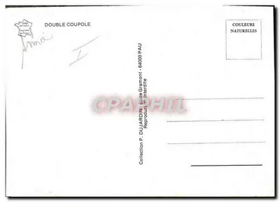 Paraquedistas em queda livre — duplas de paraquedas — Coleção P. DUJARDIN, Pau — Verso