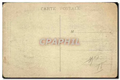 Bilhete postal antigo Bilhete postal antigo Aviação Avião Descida em paraquedas realizada em 13 de abril de 1924 na esplanada dos Inválidos Paris Germaine Granveaud — Verso