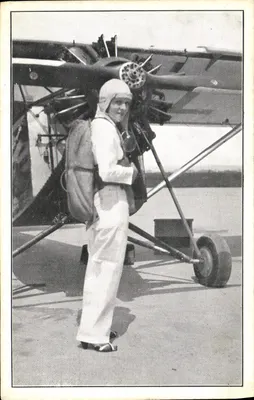 Mlle Malou d'Eresem — Paracaidista da Associação Francesa de Propaganda Aérea — Editor VINAY