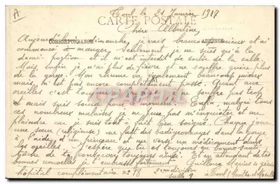 Toul ilustrado — O Dirigível Adjudant-Vincenot voando acima da Cidade de Toul — Pratbernon, editor, Toul — Verso