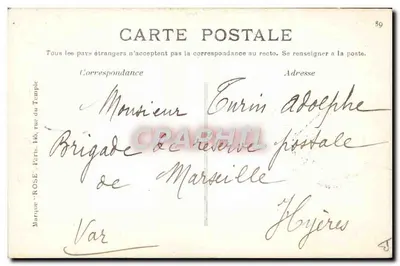 L'airship 'Le Républic' — Locomozione aerea 1908 — editore ROSE, n°4 — Verso