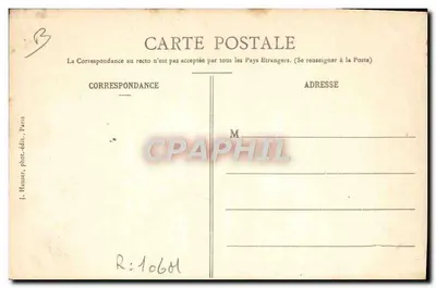 Le Lebaudy, typ 1904 — balon powietrzny — J. Hauser, fot.-wyd., Paryż — Rewers