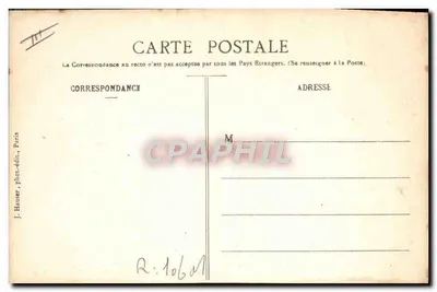 Aerostat Bredin — Widok z przodu i Widok z boku — J.H. wydawca — Rewers