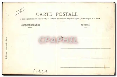 L'Aérostat Masse — rysunek techniczny — J. Hanser, fot.-wyd., Paryż — Rewers