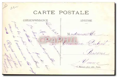 Los Pioneros del Aire — El globo "Clément-Bayard" — G. Malcuit, París — Reverso