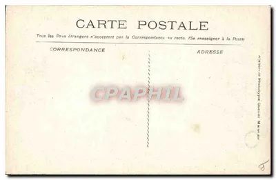 Catastrophe do "Iéna" — Monseigneur Guililibert bispo de Fréjus, o clero se dirigindo à cerimônia — Atelier de Phototype Guéline Marseille — Verso