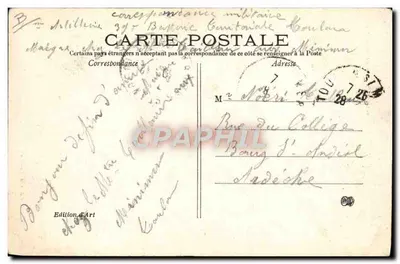 Marinha — Retirada das cores — Pl. d'Armes, Toulon — Verso