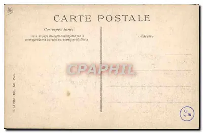 Catástrofe do "Liberté" — As Escombradas — Editor E. Le Dolez, n° de série (E-LD) — Verso