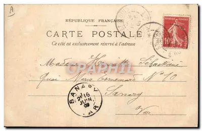 Côte d'Azur — Ansicht der See und eines Pinienbaums — Norden der P.L.M. — Verleger nicht sichtbar — Rückseite