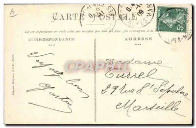 Nice. Avenida da Estação Nossa Senhora da Graça — Edição Baylone frères, n°294 — Verso