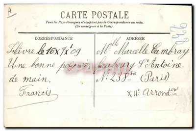 Le Havre — O Boulevard Marítimo e a Nova Ponta — LL. — N° 89 — Verso