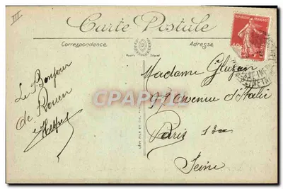 Rouen — A Rue Jeanne d'Arc — LL. — n°93 — Verso