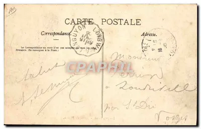 Longroy-Haut - Porte de France — J.-B. Marie, Longwy — Rewers