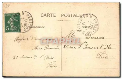 Aeroplano Taube — Cortile d'onore degli Invalidi — Parigi — Verso