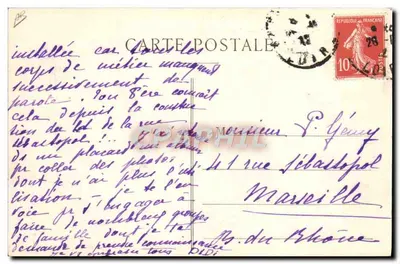 Béard, de la Escuela de Ambérieu, sobre Blériot motor Gnôme — Recuerdo de las Grandes Fiestas de la Aerostación — S. Farges, edición de Lyon — Reverso