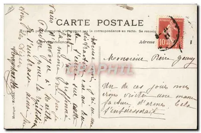 R. Esnault-Pelterie, su monoplano a Buc — 26 Novembre 1908 — serie 23 Locomotion Aérienne — Verso