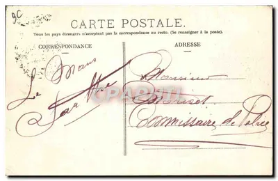 Circuito de Auvergne. Copa Gordon Bennett 1905 — Curva del Gendarme — L’Hirondelle, París — Reverso