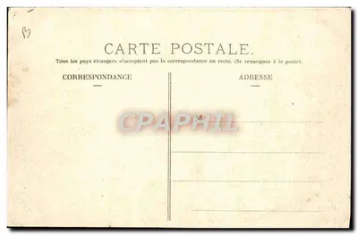 Stara pocztówka Trasa wyścigu samochodowego Auvergne, eliminacje Gordon Bennett 1905, Droga do Baraque pod skałą przebitej, Velo Cycle Cyclism — Rewers