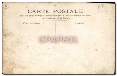 Quatre hommes dans une voiture ancienne — scène de route — éditeur non identifié — Verso