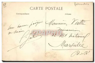 Réception du Président de la République — Salon de l'Automobile 1913-1914 — au Stand Rochet-Schneider — Verso