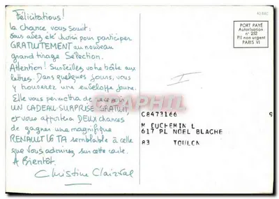 Biała samochodów przed domem z dachem z trawy — scena ogrodowa z dorosłym i dzieckiem — nr C8473166 — Rewers
