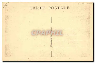 Internationale Feest van Lyon — Automobieltentoonstelling — Paleis - Centrale Straat — Fototypie M. Lesseyre Lyon — Achterkant
