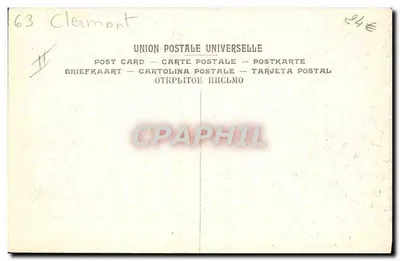 A Fábrica Michelin — Um Grupo de Geradores — Union Postale Universelle — Verso
