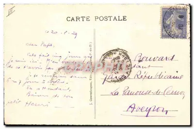 क्लेरमॉंट-फेरांड - मिशलिन कारखाना - कारखाना के द्वार - निर्माता J. Goetze, संख्या 1080 — पीछे