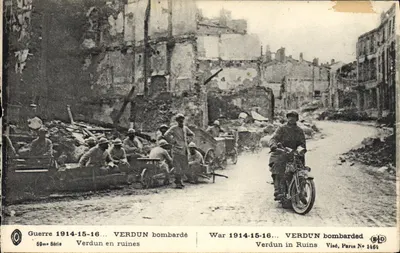 Verdun em ruínas — Guerra 1914-15-16 — Visé, Paris N° 1464
