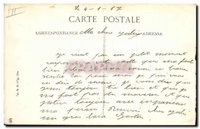 Verdun em ruínas — Guerra 1914-15-16 — Visé, Paris N° 1464 — Verso