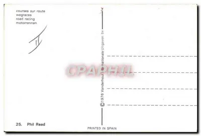 Motorenrace op de weg — Agusta — uitgever Phil Read, n°25 — Achterkant
