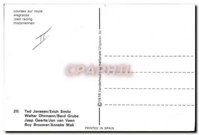 Corridas em estrada — road racing — motorrennen — n°20 — Verso