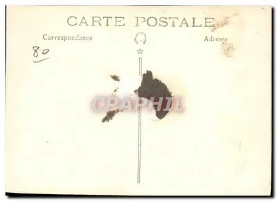 Grupo de pessoas com motocicleta — época 1920 — sem editor ou número visível — Verso