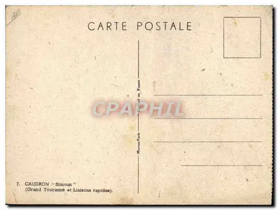 Caudron Simoun — Vliegtuig voor toerisme en snelle verbindingen — uitgever CPHAPHIL, n°7 — Achterkant