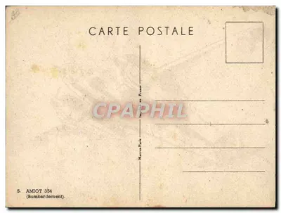 Aeroplano da bombardamento — Serie 5. Amiot 354 — editore Amiot — Verso